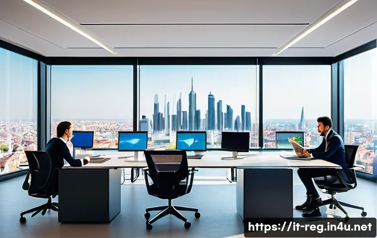 규제 업무에서의 실수와 교훈 - A modern corporate office environment in Milan, Italy, with a diverse team of professionals engaged ...
