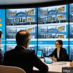 Home 22 규제요원의 전문성과 신뢰 구축 - A modern digital government office scene in Rome, Italy, showing diverse Italian citizens engaging i...